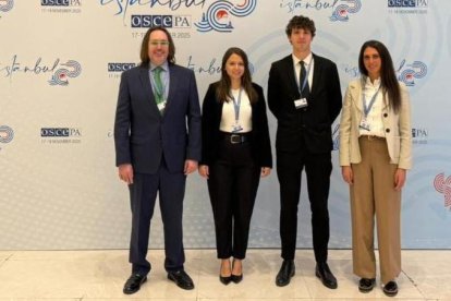 La delegació andorrana a l'OSCE-PA a Istambul.