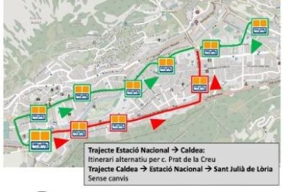 Trajecte del bus nocturn afectat