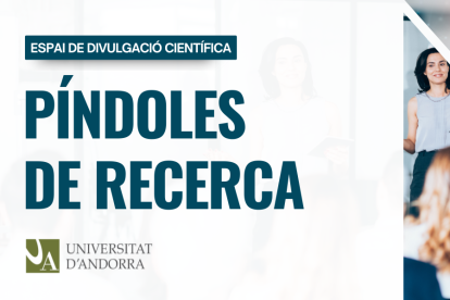El cartell del cícle 'Píndoles de recerca'.