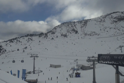 Esquiadors al sector de la Coma d'Ordino Arcalís