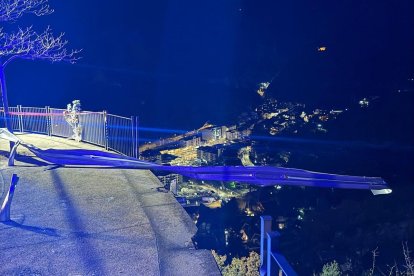 El lloc de l'accident.