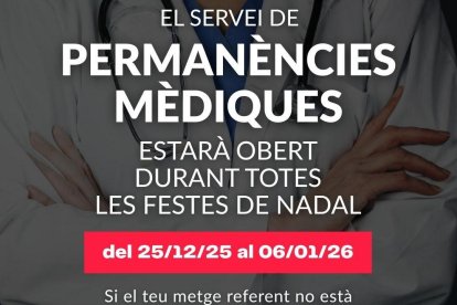 El servei de permanències mèdiques d'Andorra es reforça durant les festes de Nadal