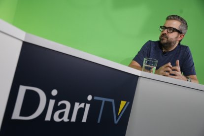 Dorca al plató de Diari TV en una entrevista anterior.