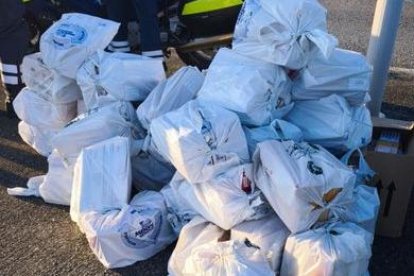 La mercaderia interceptada.