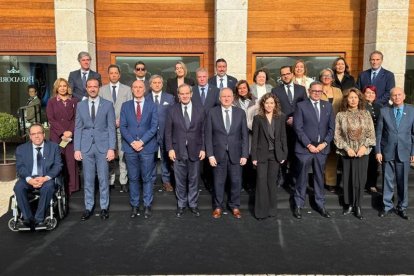 Els representants dels 22 països participants a la conferència iberoamericana.