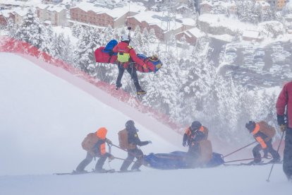Simulacre d’emergències a la pista Àliga del Tarter.