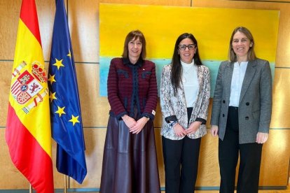 Les secretàries durant la trobada.