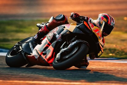 El pilot de motociclisme Maverick Viñales en una cursa.