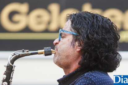 Un moment de l'obertura de la Setmana de jazz al carrer.