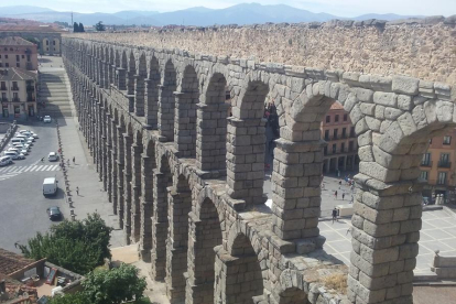Un dels punts d'Espanya més emblemàtics, l'aqüeducte de Segovia, fotografiat per Pol Carrasco, resident a Escaldes.