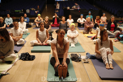 'Masterclass' de ioga solidària d'Unicef Andorra