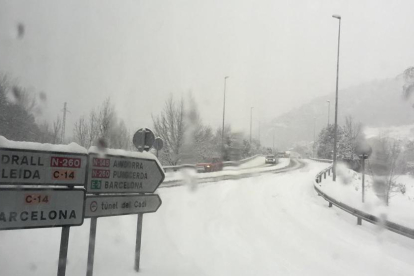 La neu afecta a les carreteres d'entrada al Principat