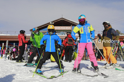 Esquiadors, Esquí, Grandvalira, El Tarter, Pass Covid, Mascareta