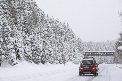 La nevada deixa alts gruixos de neu al país