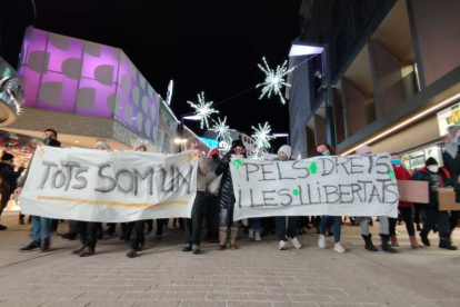 Imatges de la manifestació.