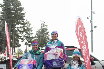 Pòdium de la cursa d'esquí Skimo Femení d'aquest diumenge
