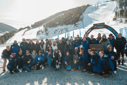 Institucions del país i personalitats del món de l'esquí s'han congregat al peu de la pista Avet