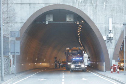 L'accés a la carretera general 2 en sentit nord d'entrada a Encamp s'ha tallat