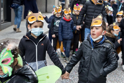 Rua de carnaval a les escoles de la Massana