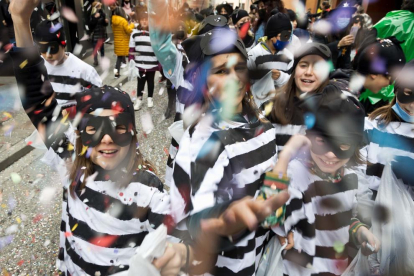 Rua de carnaval a les escoles de la Massana