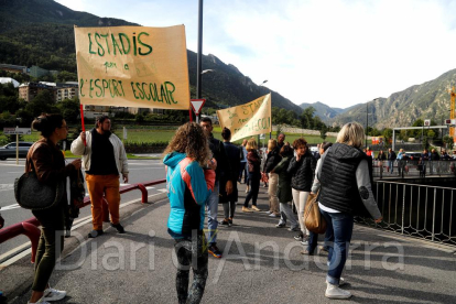 Protesta dels mestres del Lycée