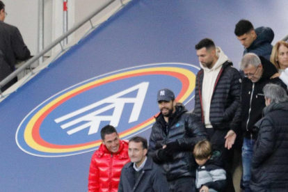 Piqué a l'Estadi Nacional