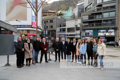 Josep Maria Cabanes amb candidats de la nacional i la territorial a Andorra la Vella