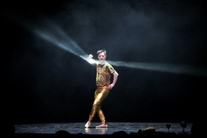 Eros Recio a l’actuació d’ahir a l’Auditori Nacional, a Ordino.