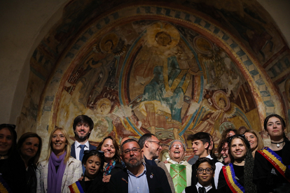 Foto de grup a Sant Miquel d'Engolasters