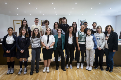 Participants en el Consell de Joves celebrat avui a Andorra la Vella