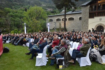 El concert de Pasión Vega, als jardins de Ràdio Andorra.