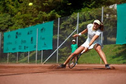 Vicky Jiménez, en un partit a Otocec.