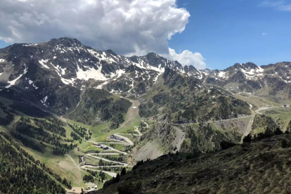 La carretera d’Arcalís.