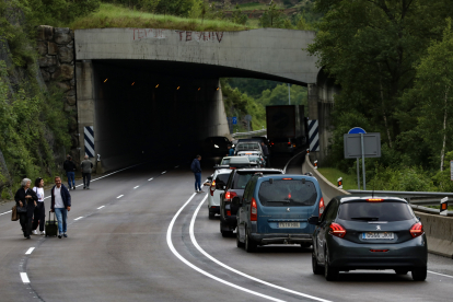 Bloqueig de l'accés a Andorra pel tancament de l'N-145 per la protesta de Revolta Pagesa
