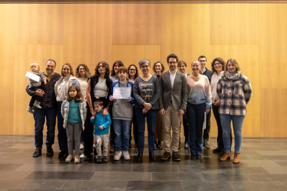 Els guanyadors del 17è concurs amb les autoritats.