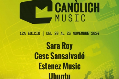 El cartell del Canòlich Music Festival 2024.