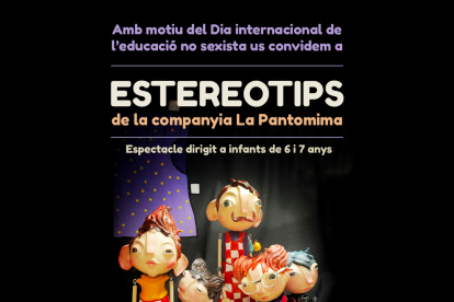 Cartell de l'espectacle en motiu del Dia internacional de l'educació no sexista