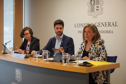 Roda de premsa sobre el posicionament de Concòrdia amb el Pacte d’Estat de Salut.