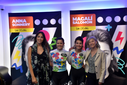 Anna Sonnery i Magalí Salomon són les dues atletes que competeixen en el Sim Cycling.