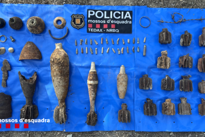 Els artefactes trobats a la Seu d’Urgell.