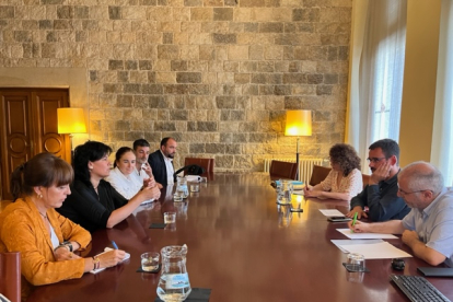 Reunió dels representants de la Massana amb l'Ajuntament de Girona