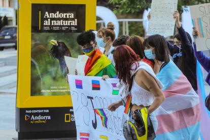 Manifestants a favor dels drets LGTBIQ+ l'any 2023

Foto Fernando Galindo