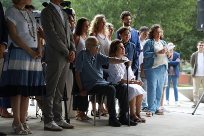 La família Bosch, propietaris de les pintures de Sant Esteve