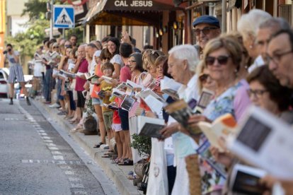 Un dels actes de la Fira del llibre del Pirineu.