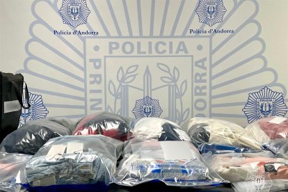 La mercaderia sostreta per la policia