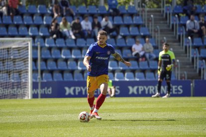 Diego Alende, al partit contra la ‘Ponfe’.