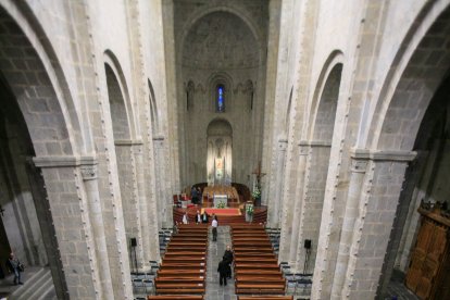 L’interior de la catedral de la Seu ahir.