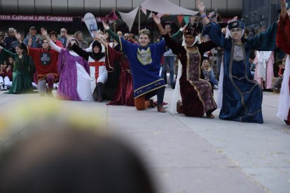 El ball de l'acte inaugural de la vila medieval