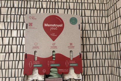 Un dels punts menstruals situats als equipaments comunals