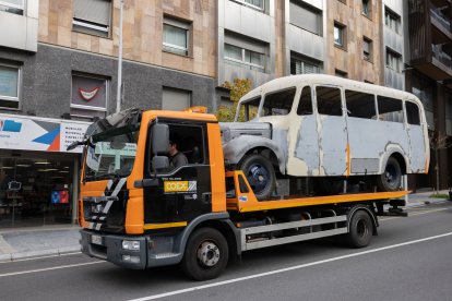 El Fargo ha estat transportat al talelr mecànic per fer la restauració